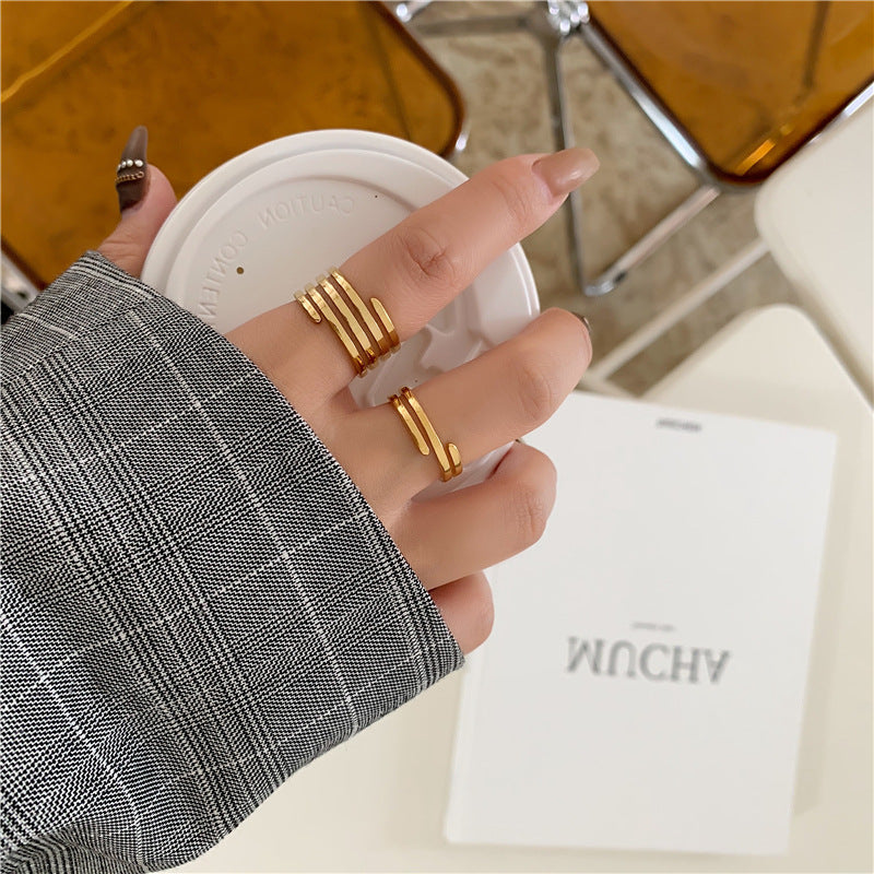 Spiral ring, Wrap Ring, 18K Gold plated Wrapping Ring, Spiral Gold Ring, Swirl Statement Ring