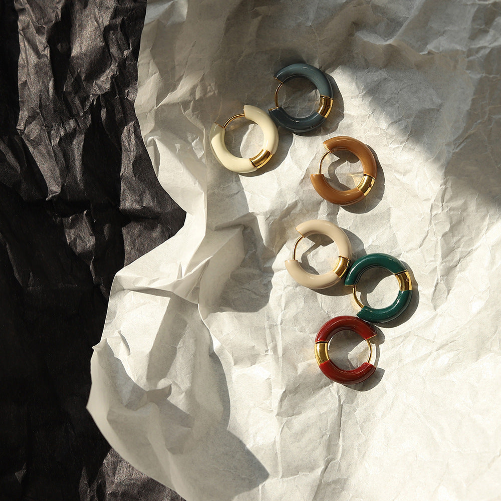 18K Gold Filled Colorful Enamel Hoops Earrings,Gold Earrings,Dainty Hoops Huggie,Gold Huggies Hoop Earrings,Boho Earrings, gold hoop earrings, small hoop earrings, dainty hoop earrings, thin hoops, tiny huggie hoops, huggie hoops, dainty hoops, 18k gold earrings, dainty earrings, gold enamel hoops, enamel earrings, minimalist earrings, minimalist hoops
