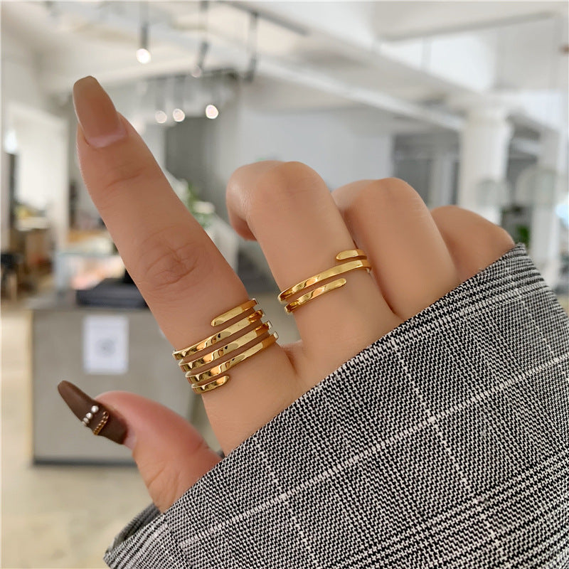 Spiral ring, Wrap Ring, 18K Gold plated Wrapping Ring, Spiral Gold Ring, Swirl Statement Ring