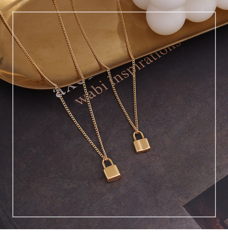 Lockie 18k Gold Lock Necklace