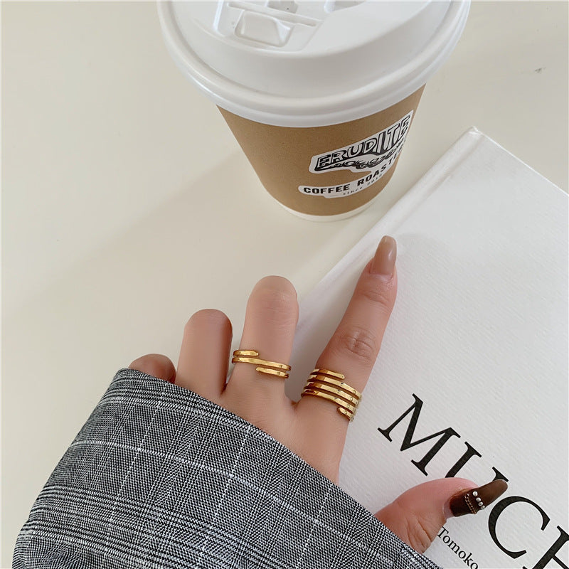 Spiral ring, Wrap Ring, 18K Gold plated Wrapping Ring, Spiral Gold Ring, Swirl Statement Ring