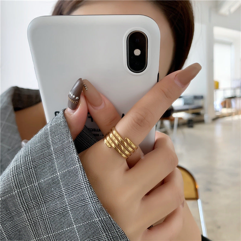 Spiral ring, Wrap Ring, 18K Gold plated Wrapping Ring, Spiral Gold Ring, Swirl Statement Ring
