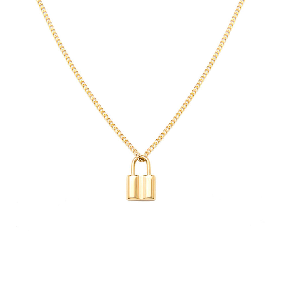 Lockie 18k Gold Lock Necklace