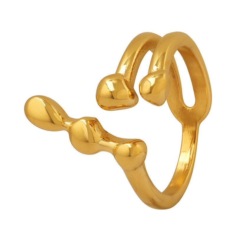 18k Gold Plated Balls Ring, Statement Gold Ring, Minimalist Ring, Non Tarnish Gold Ring, Water Safe Ring, Hypoallergenic Ring, Chunky Ring