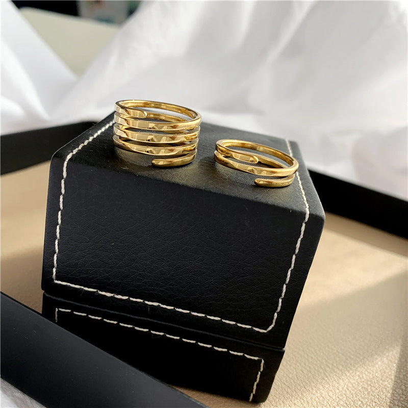 Spiral ring, Wrap Ring, 18K Gold plated Wrapping Ring, Spiral Gold Ring, Swirl Statement Ring