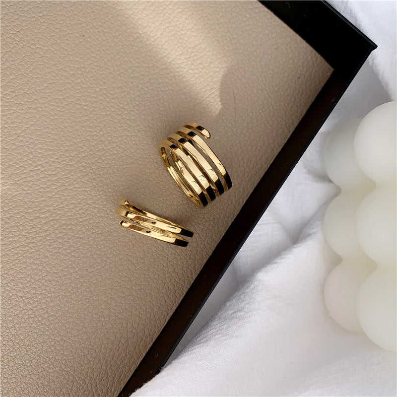 Spiral ring, Wrap Ring, 18K Gold plated Wrapping Ring, Spiral Gold Ring, Swirl Statement Ring