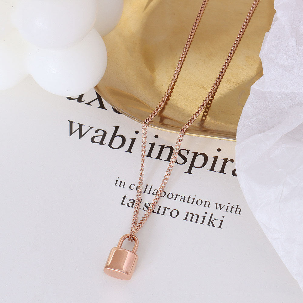 Lockie 18k Gold Lock Necklace