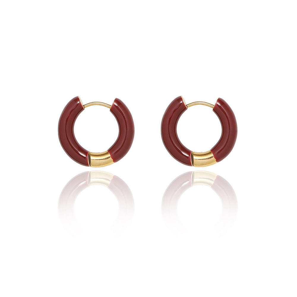 18K Gold Filled Colorful Enamel Hoops Earrings,Gold Earrings,Dainty Hoops Huggie,Gold Huggies Hoop Earrings,Boho Earrings, gold hoop earrings, small hoop earrings, dainty hoop earrings, thin hoops, tiny huggie hoops, huggie hoops, dainty hoops, 18k gold earrings, dainty earrings, gold enamel hoops, enamel earrings, minimalist earrings, minimalist hoops