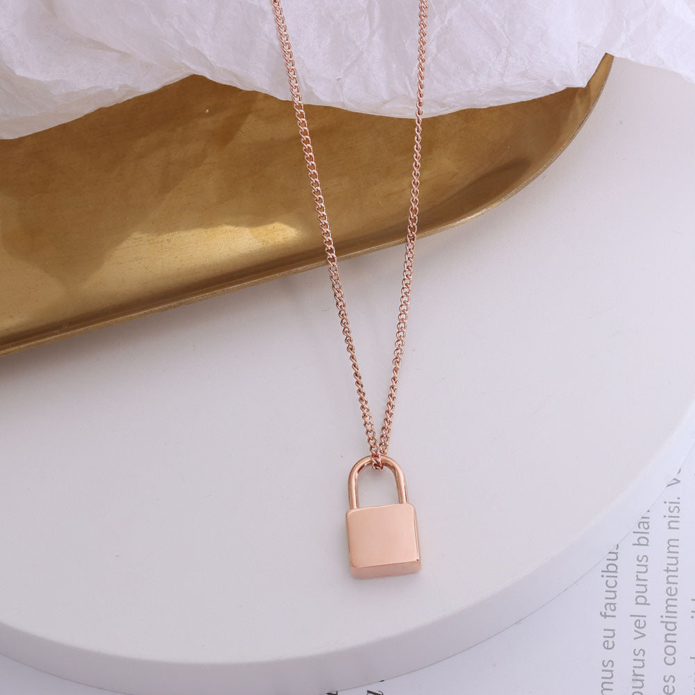 Lockie 18k Gold Lock Necklace