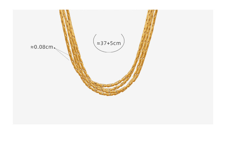 Gold Multi-Layer Necklace, Layered Necklace Set, Minimalist Choker Necklace, Thin Choker Necklace , best gold layering necklaces
