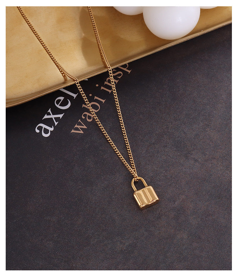 Lockie 18k Gold Lock Necklace