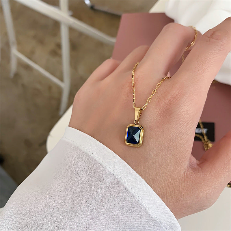 Aurora Borealis 18k Natural Emerald Necklace for Women, Charm Necklace, Dainty Green Gemstone Necklace ,simple emerald necklace, emerald pendant necklace ,dainty emerald necklace