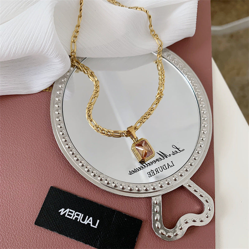 Aurora Borealis 18k Natural Emerald Necklace for Women, Charm Necklace, Dainty Green Gemstone Necklace ,simple emerald necklace, emerald pendant necklace ,dainty emerald necklace