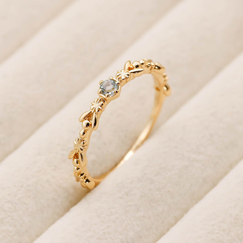 aquamarine ring, 925 sterling silver, 925 silver ring, gemstone ring, sterling silver ring, eternity ring, March birthstone, Christmas sales gift, engagement rings, promise rings, Valentine rings, ENGAGEMENT RING, wedding rings