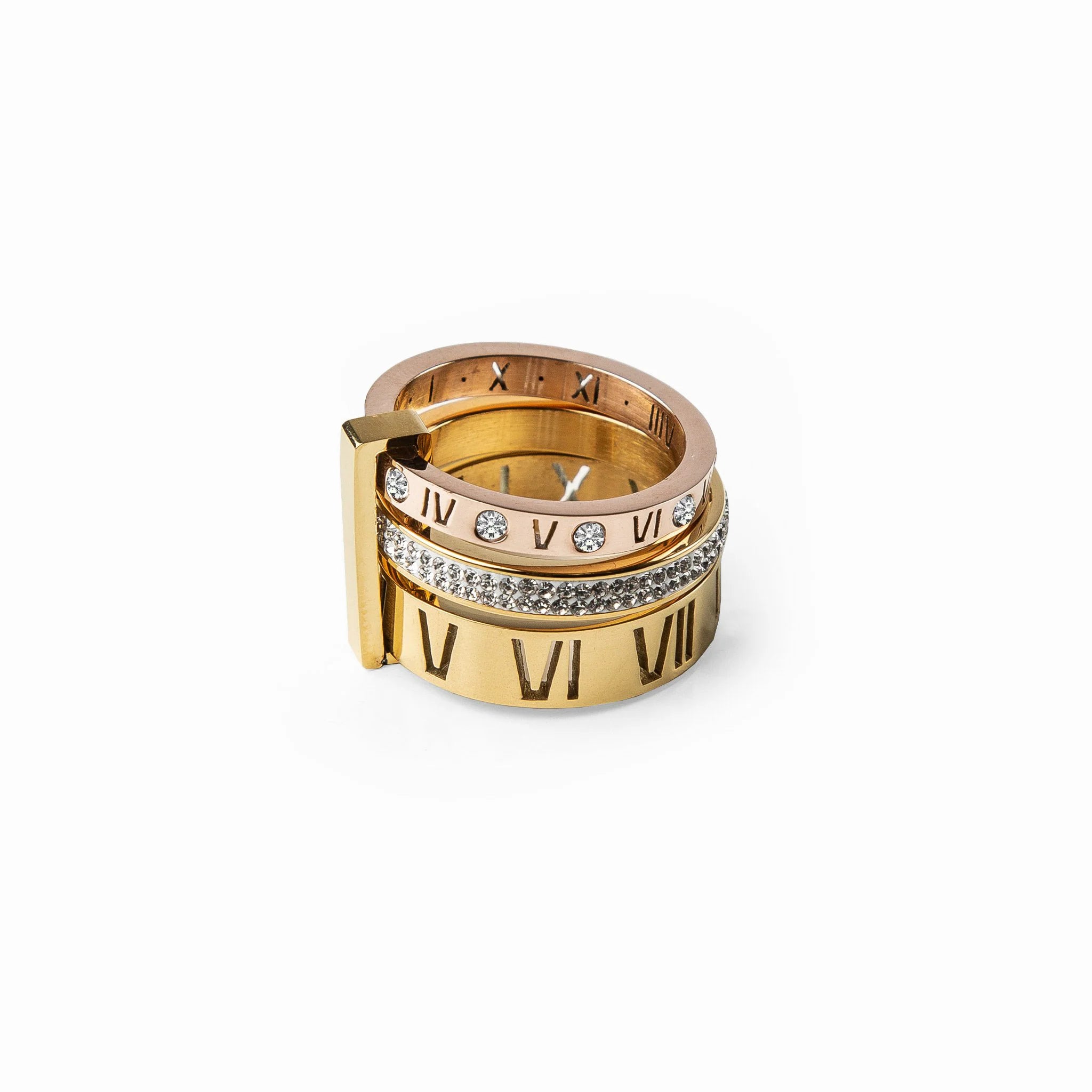 Tena Triple Stack CZ Stone Ring