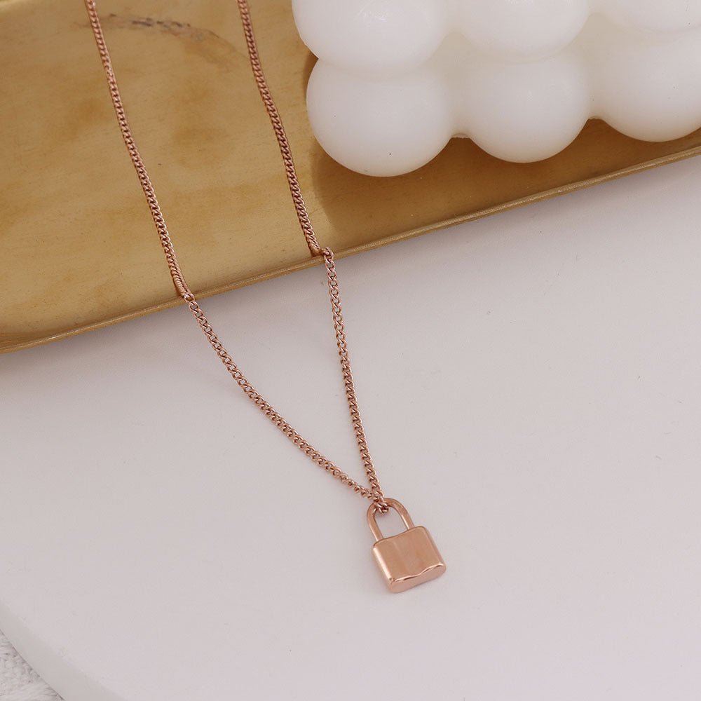 Lockie 18k Gold Lock Necklace
