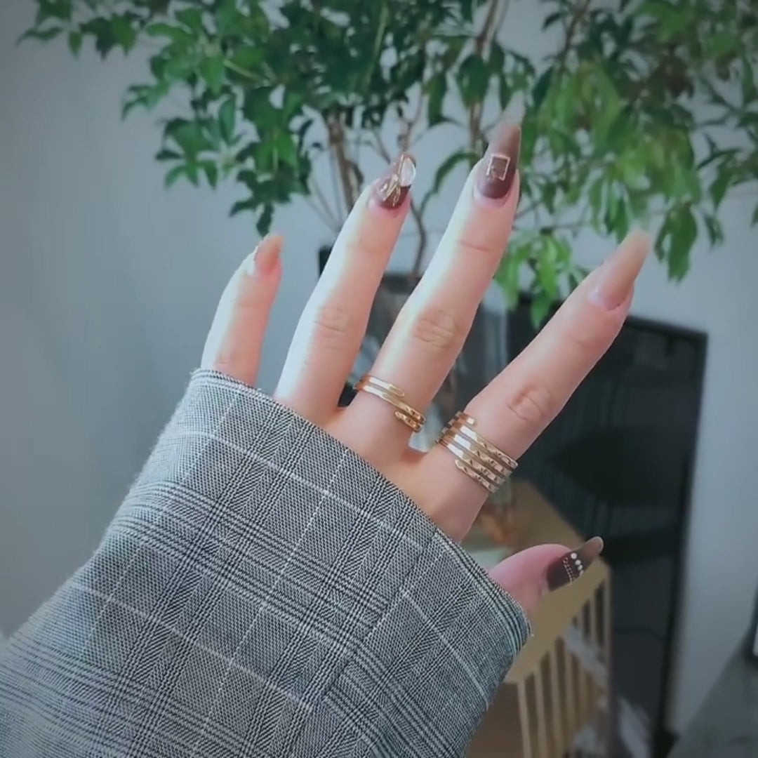 Spiral ring, Wrap Ring, 18K Gold plated Wrapping Ring, Spiral Gold Ring, Swirl Statement Ring