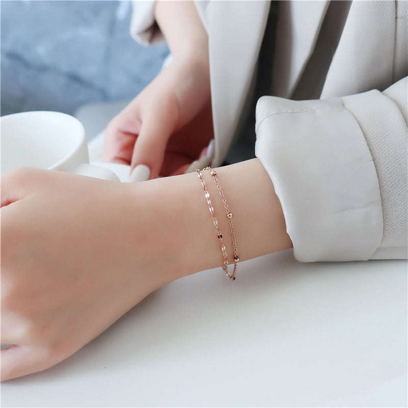 Link Chain Bracelet, 18k Gold Bracelet, Gold Chain Bracelet, Dainty Chain Bracelet, Stacking Bracelet, Gift For Her LATUKI