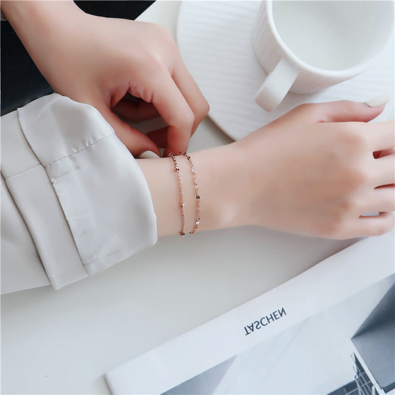 Link Chain Bracelet, 18k Gold Bracelet, Gold Chain Bracelet, Dainty Chain Bracelet, Stacking Bracelet, Gift For Her LATUKI