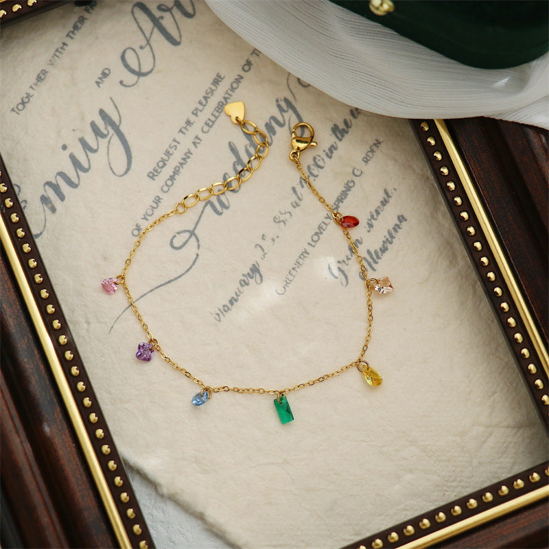Link Chain Bracelet, 18k Gold Bracelet, Gold Chain Bracelet, Dainty Chain Bracelet, Stacking Bracelet, Gift For Her LATUKI
