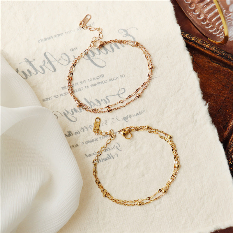 Link Chain Bracelet, 18k Gold Bracelet, Gold Chain Bracelet, Dainty Chain Bracelet, Stacking Bracelet, Gift For Her LATUKI