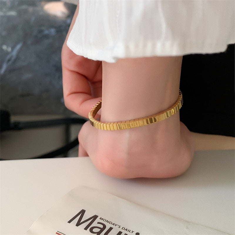 Link Chain Bracelet, 18k Gold Bracelet, Gold Chain Bracelet, Dainty Chain Bracelet, Stacking Bracelet, Gift For Her LATUKI