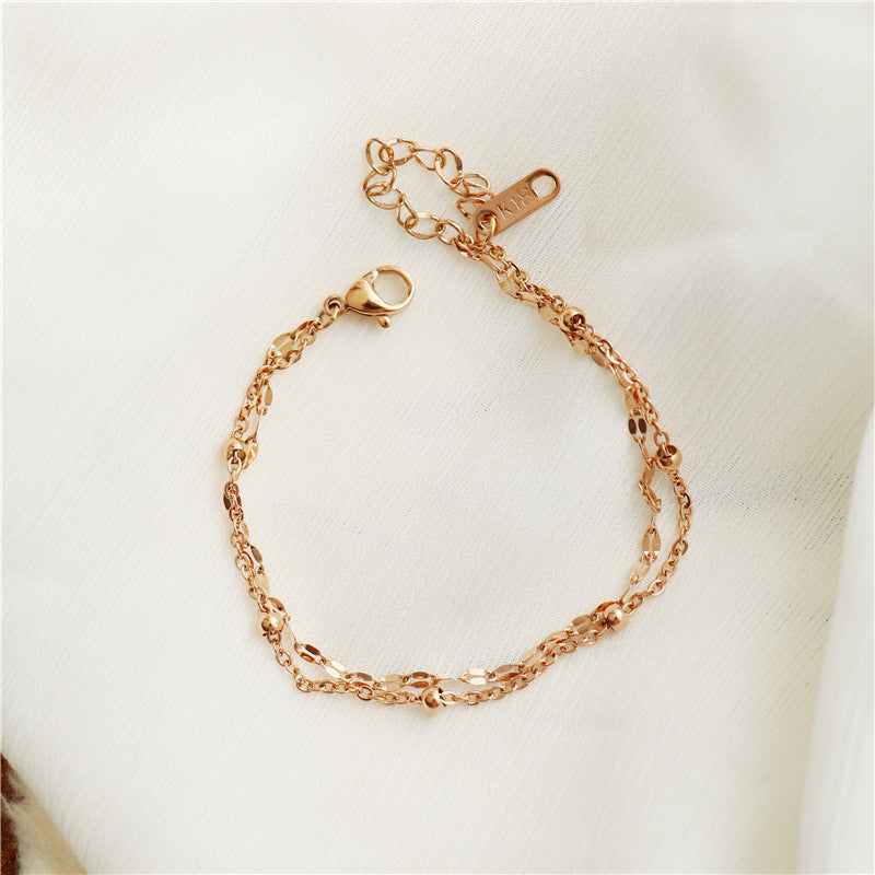 Link Chain Bracelet, 18k Gold Bracelet, Gold Chain Bracelet, Dainty Chain Bracelet, Stacking Bracelet, Gift For Her LATUKI
