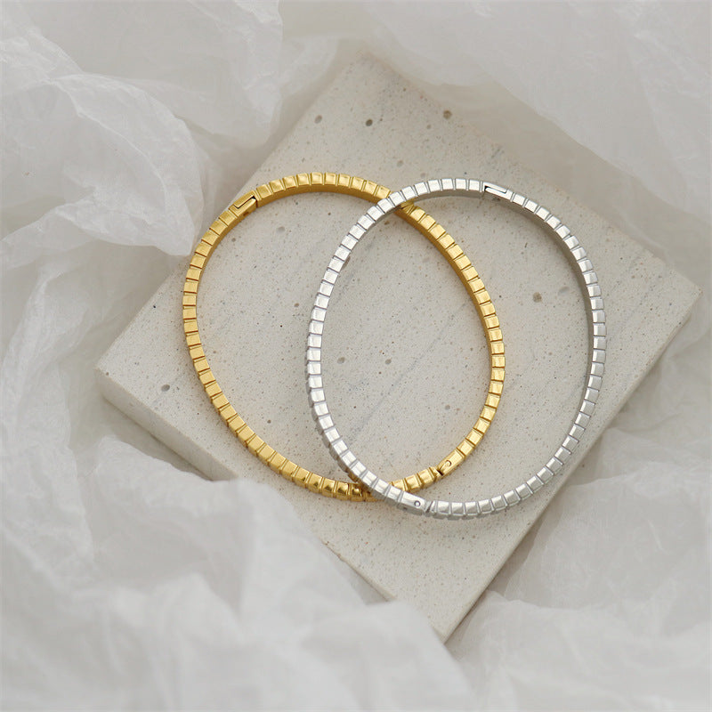Link Chain Bracelet, 18k Gold Bracelet, Gold Chain Bracelet, Dainty Chain Bracelet, Stacking Bracelet, Gift For Her LATUKI