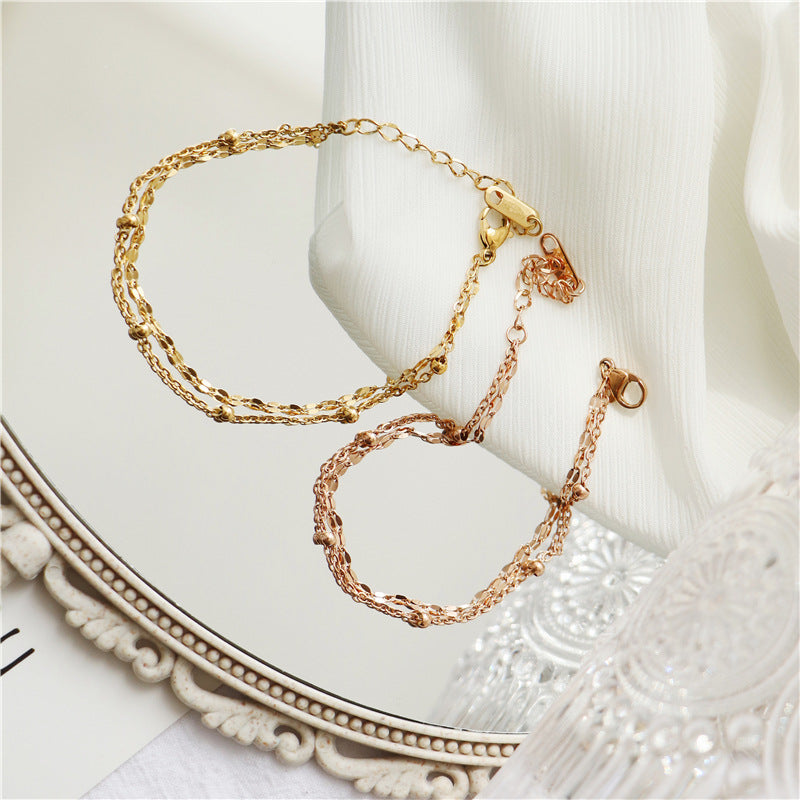 Link Chain Bracelet, 18k Gold Bracelet, Gold Chain Bracelet, Dainty Chain Bracelet, Stacking Bracelet, Gift For Her LATUKI