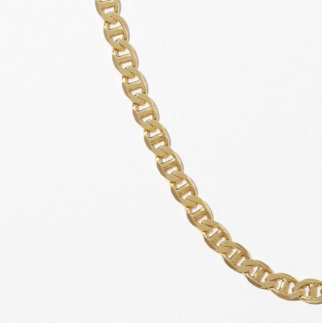 18K GOLD FILLED Mariner Chain Choker, Gold Chain Necklace, Chain Layering Necklace, Thin Gold Chain, Dainty necklace, Gift for her, Necklace LATUKI