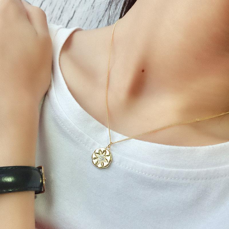 18K Gold Necklace, Tiny Star Necklace, Dainty Necklace, North Star Necklace, Charm Necklace, Celestial Necklace, Star Necklace, Gift For Her LATUKI