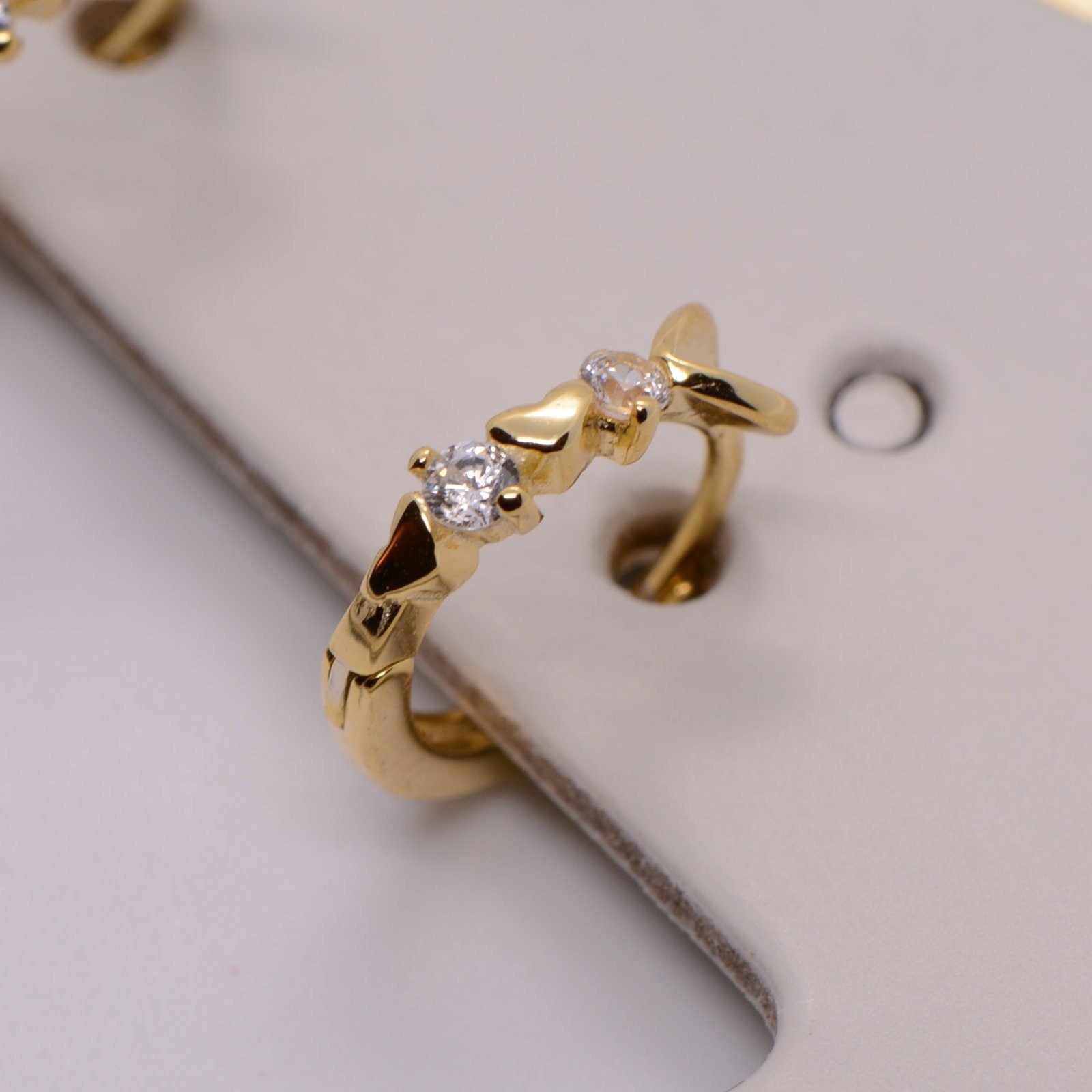 925 Sterling silver, Baby heart hoops,Dainty hoops, Minimalistic style, tiny mini hoops, cartilage hoops, everyday wear, cz diamond LATUKI