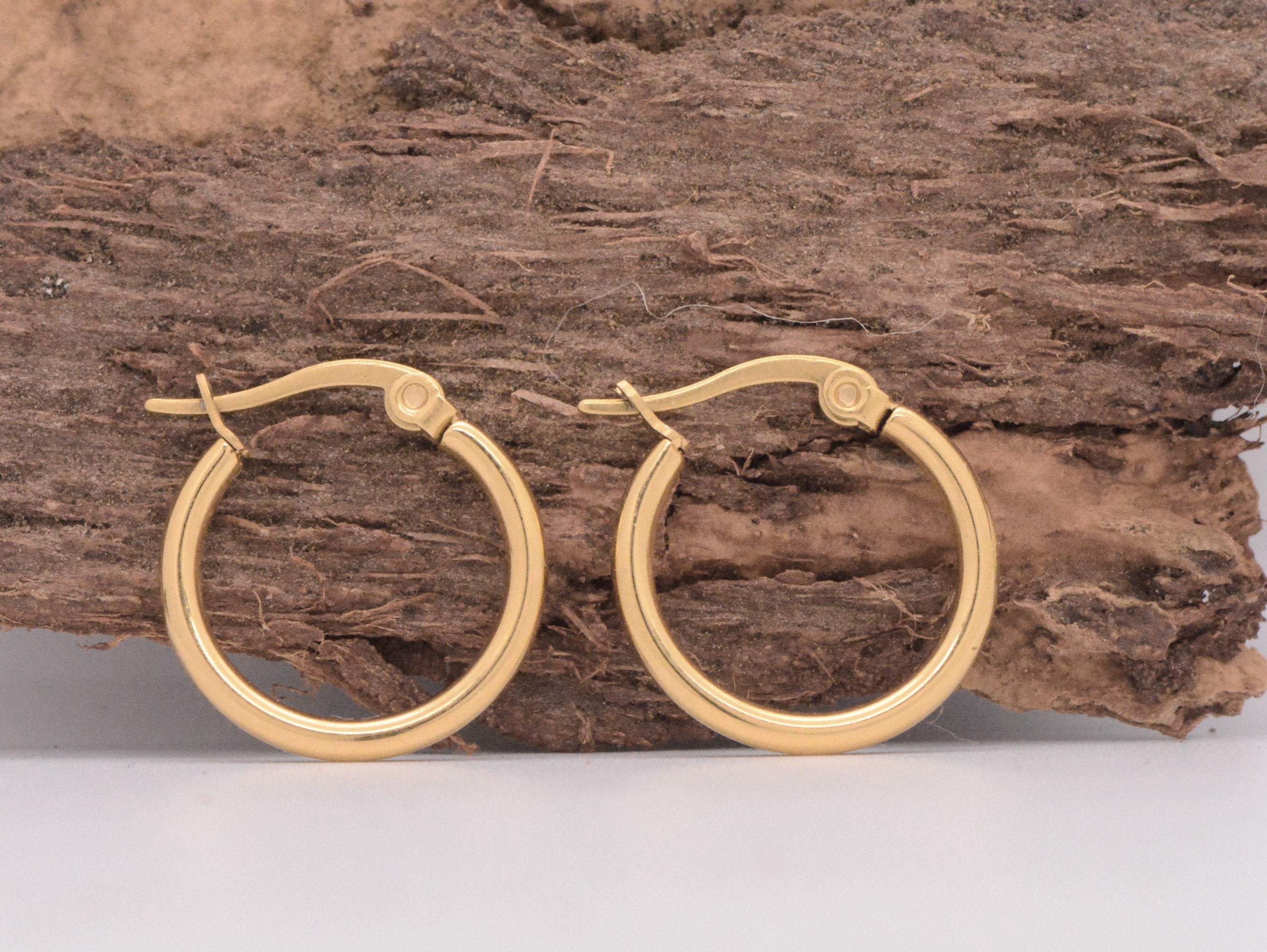 Abel Classic Gold Hoop Earrings LATUKI