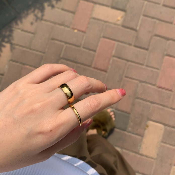 Alison 18K Gold Filled Band Rings LATUKI
