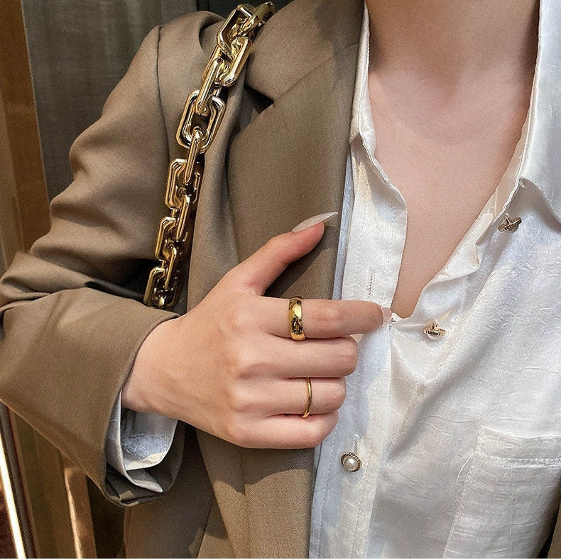 Alison 18K Gold Filled Band Rings LATUKI