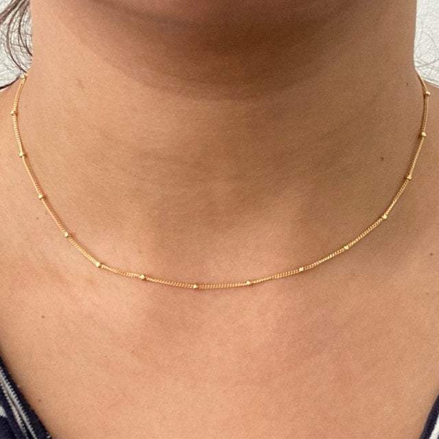 Angelina Dainty Satellite Chain Necklace LATUKI