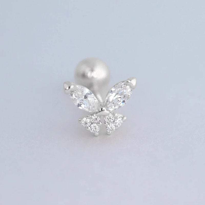 Butterfly Stud Earrings, Tiny earrings, Dainty butterfly studs, Butterfly jewelry, Minimalist jewelry, Stud earrings, Mariposa Earrings,S925 LATUKI