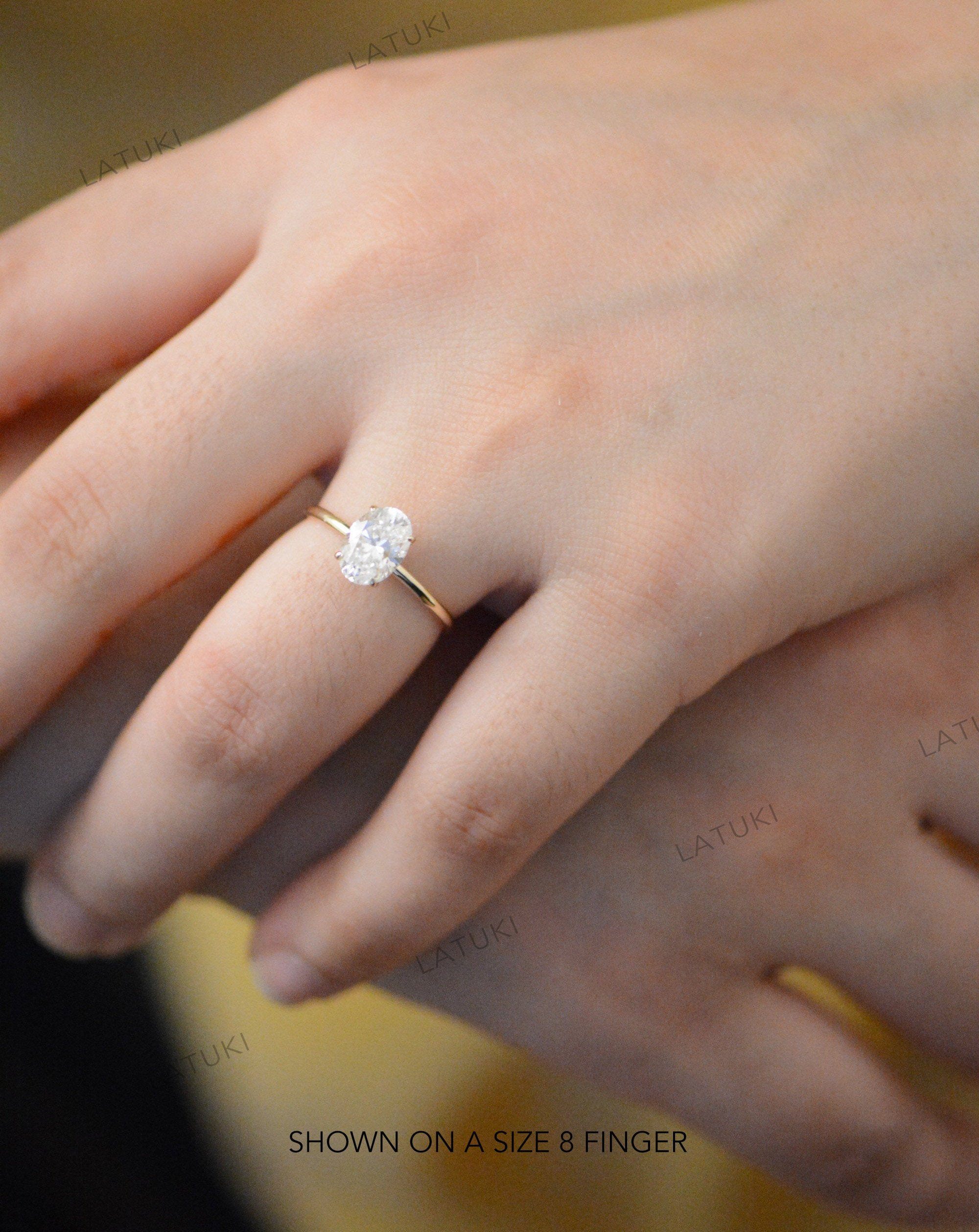 Camille 1.85CT Oval Moissanite Engagement Ring LATUKI