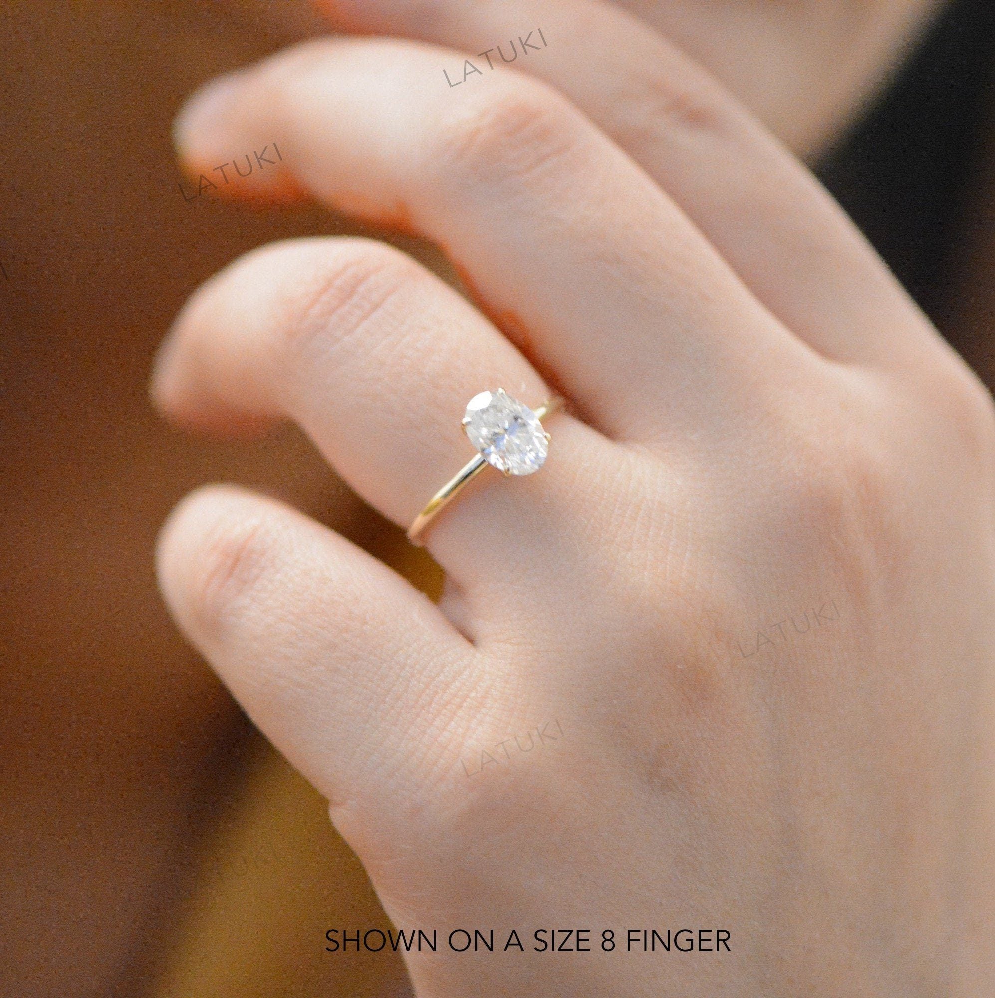 Camille 1.85CT Oval Moissanite Engagement Ring LATUKI