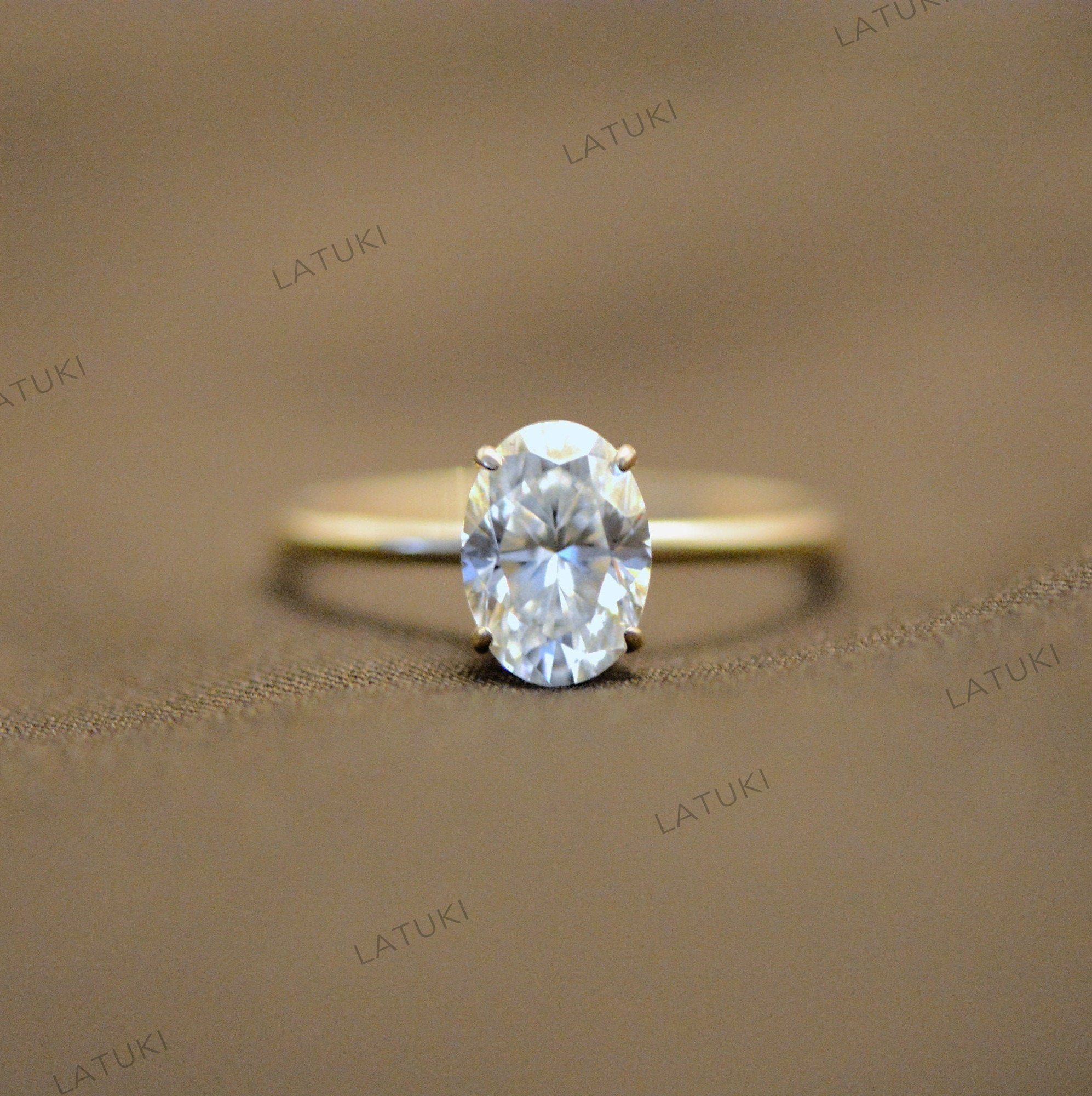 Camille 1.85CT Oval Moissanite Engagement Ring LATUKI