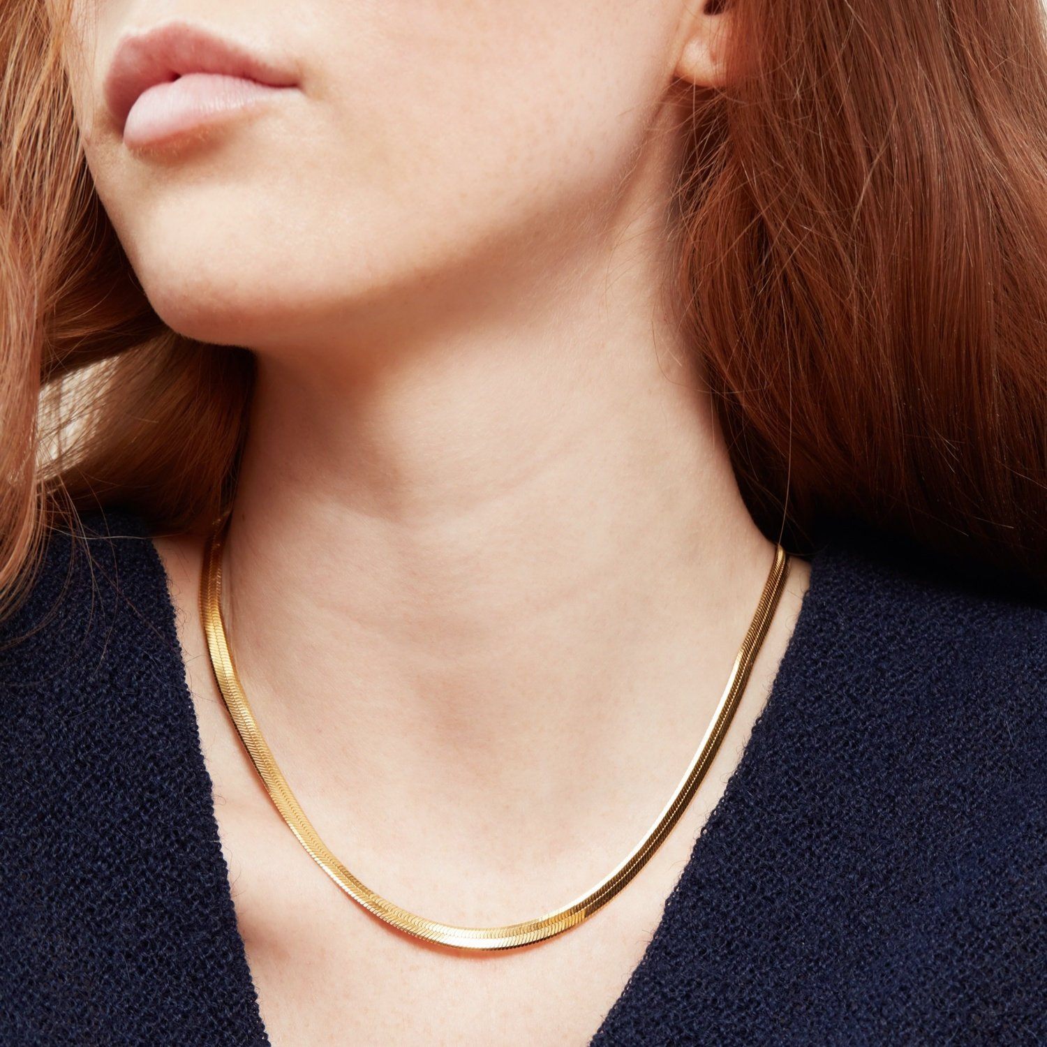 Chole Herringbone Necklace LATUKI