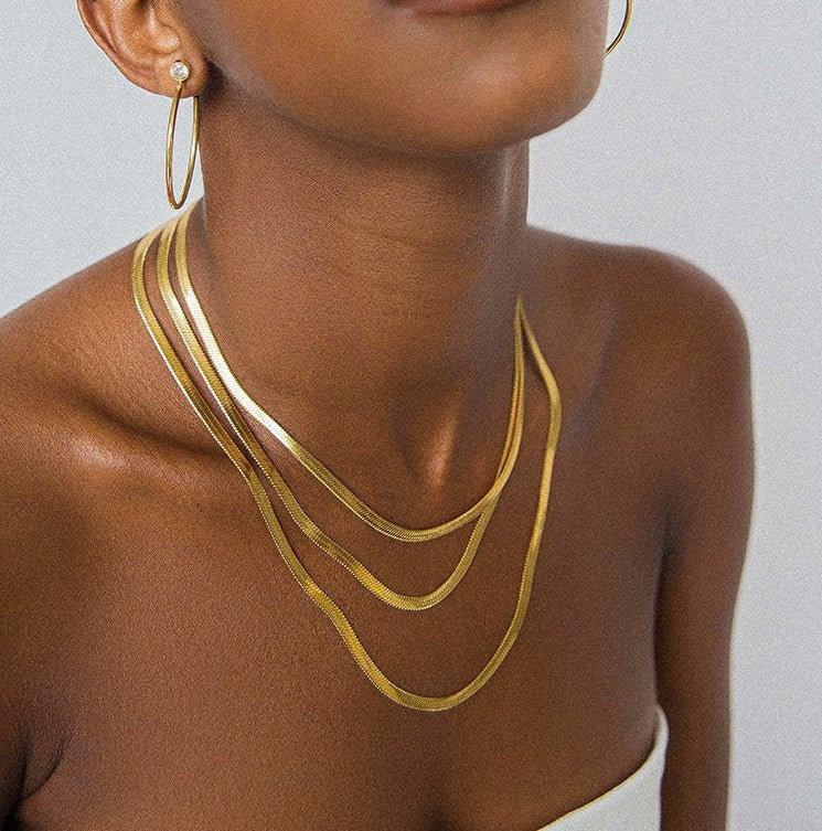 Chole Herringbone Necklace LATUKI
