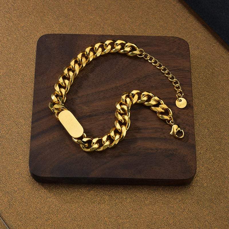 Cuban Chain GOLD FILLED Necklace, Curb Chain Necklace, 18K Gold Chain Necklace, Thick Chain, Chunky Chain Necklace, Layered Necklace Set LATUKI