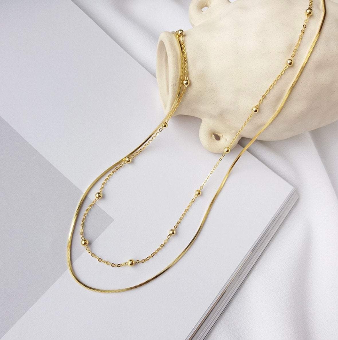 Elise Double Layered Necklace LATUKI