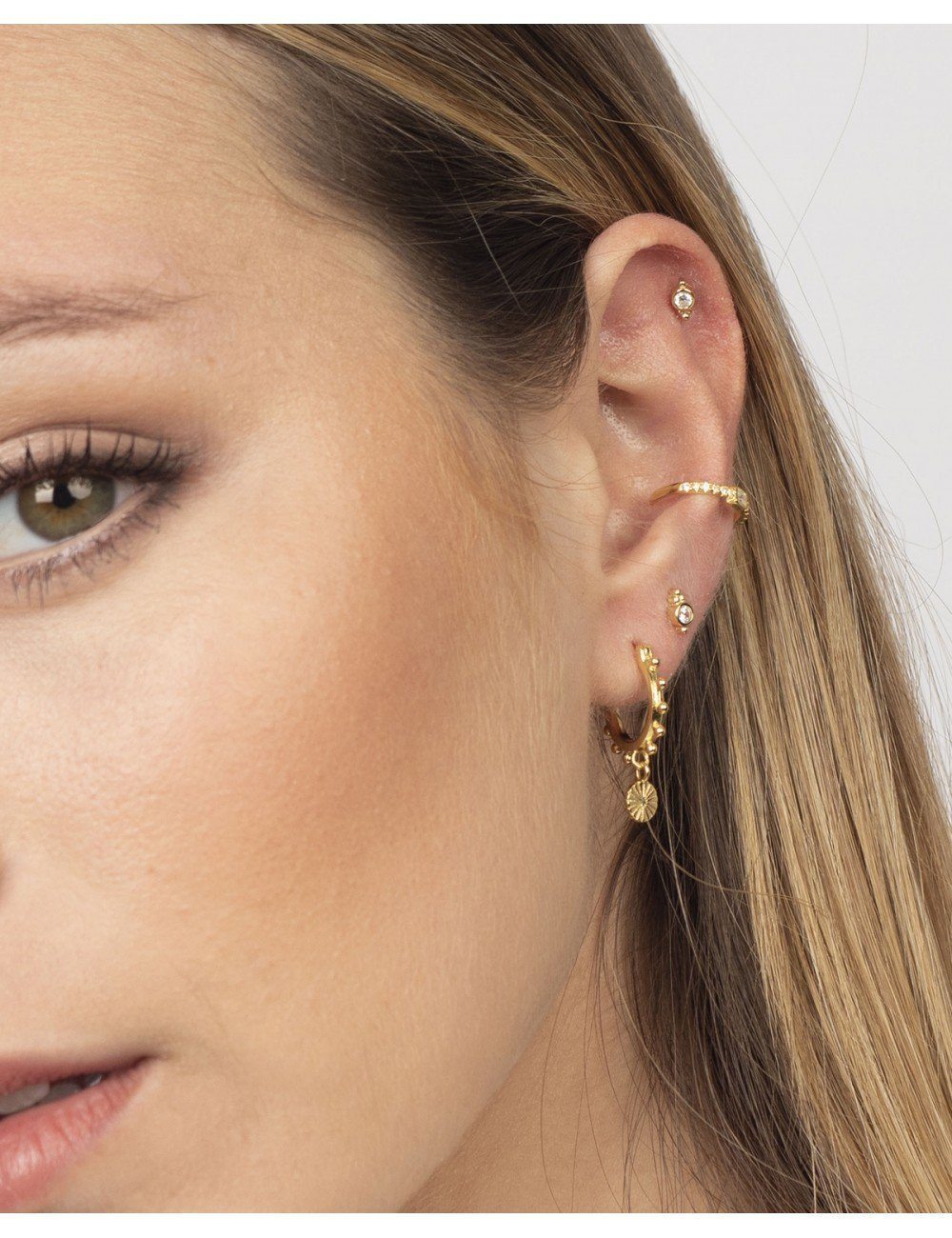 Gold dangle earrings, Gold hoop earrings, Huggie hoop earrings, Gold drop earrings, Boho earrings, Silver hoop earrings, minimalist hoop LATUKI