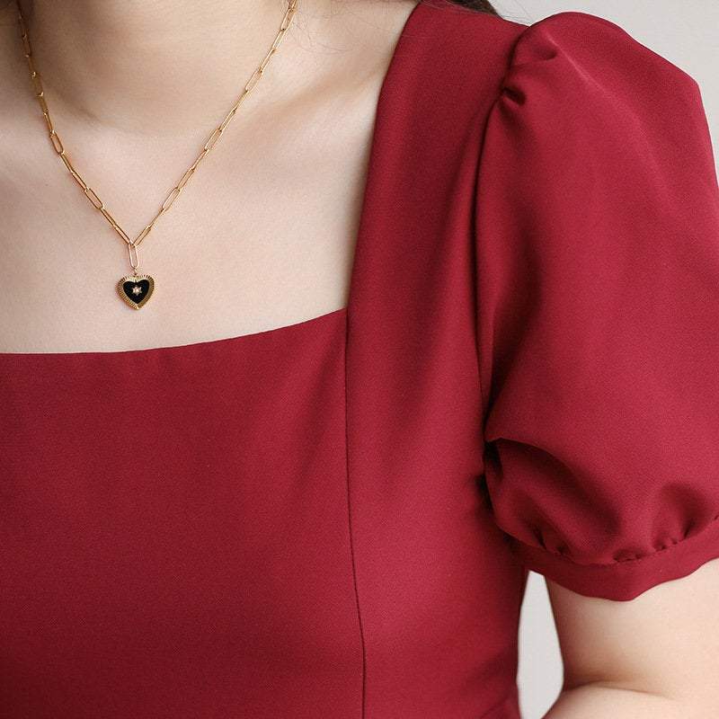 Gold Heart Necklace, Heart Name Necklace, Love Necklace, Minimalist Heart Necklace, Mothers Day Gift, Lover Gift, Gift For Her LATUKI
