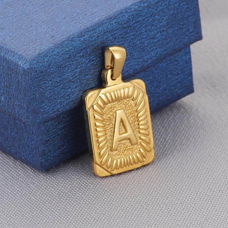 Gold Initial Necklace LATUKI