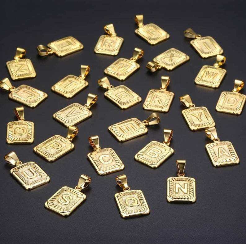 Gold Initial Necklace LATUKI