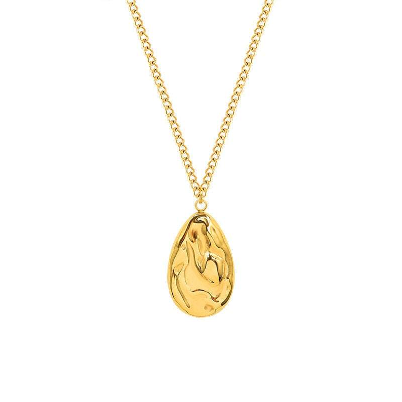 Gold Nugget Charm Necklace, 18K Gold Filled Pendant Necklace, LayeringGold Chain Necklace, Gold Necklace, Gift For Her, Pendant Necklace LATUKI