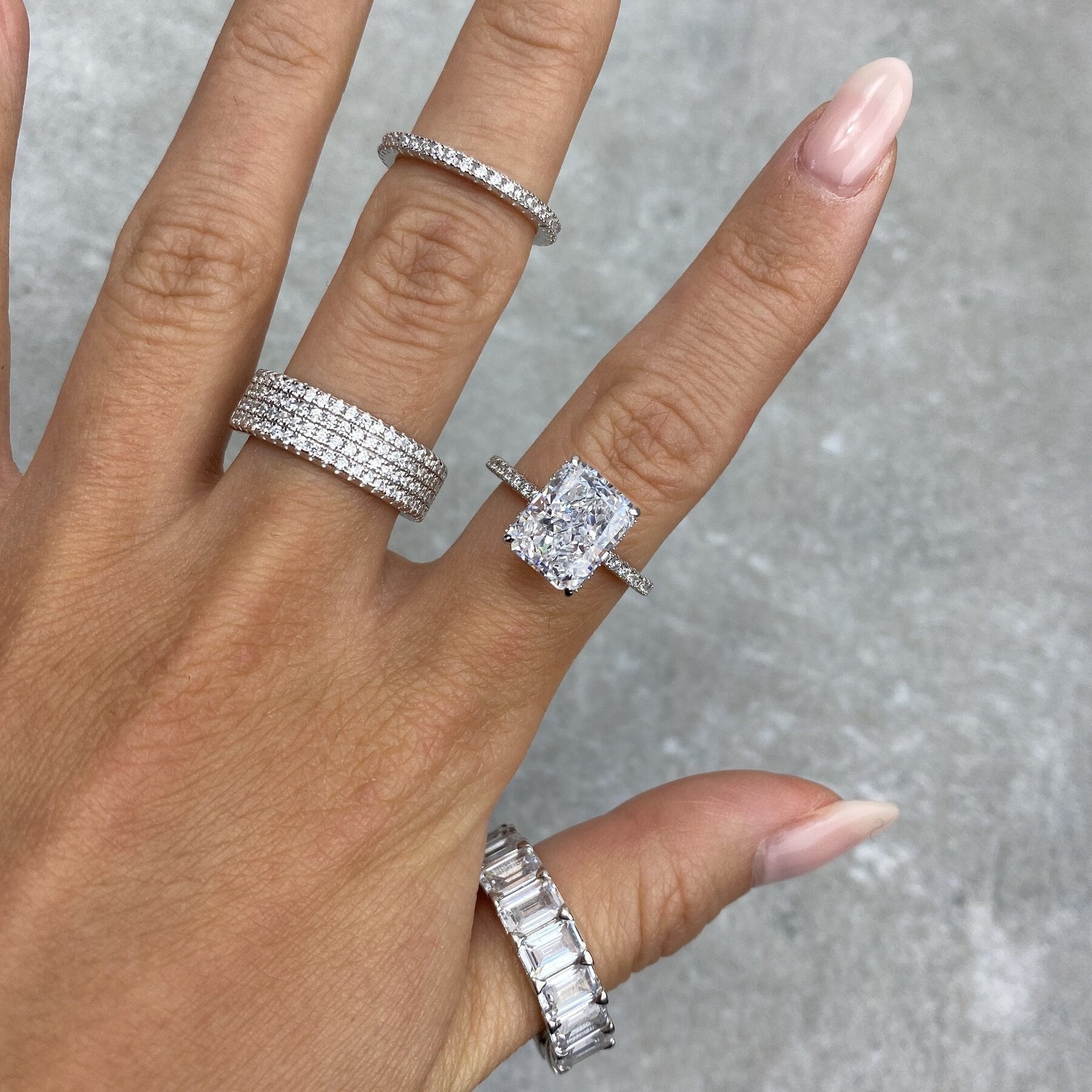 Marcia 4.5 CT Radiant Cut Halo Ring